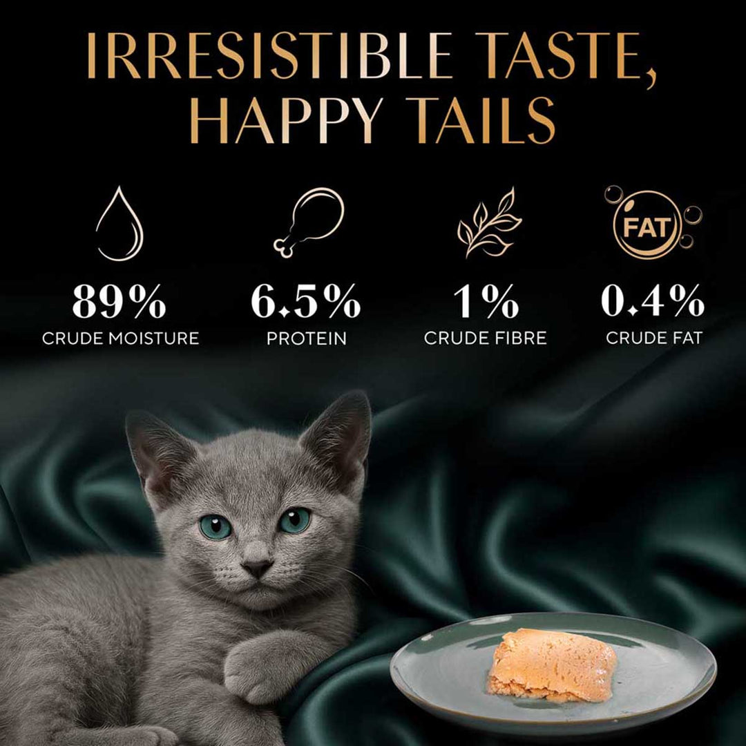 Sheba Rich Premium Chicken Loaf Fine Wet Cat Food - All Breed Kitten (2-12 Months) - 70g