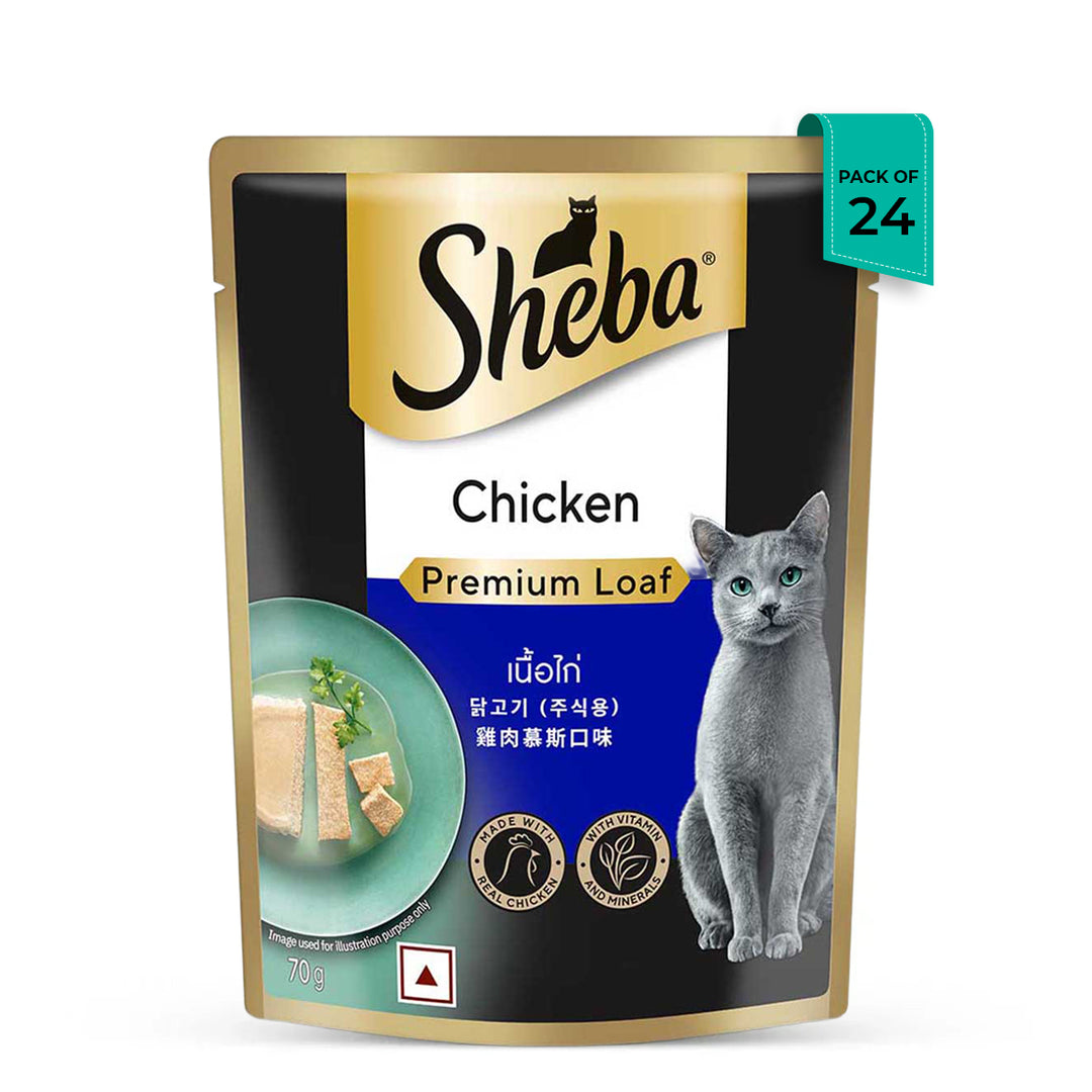 Sheba Rich Premium Chicken Loaf Fine Wet Cat Food - All Breed Adult (+1 Year) - 70g