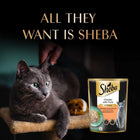 Sheba Rich Premium Chicken With Tuna In Gravy Fine Wet Cat Food - All Breed Adult (+1 Year) - 70g