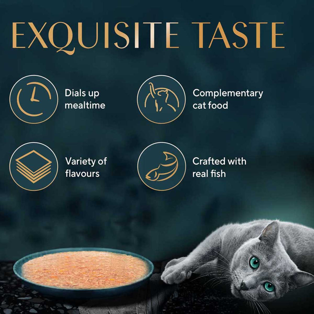 Sheba Rich Premium Tuna Pumpkin & Carrot In Gravy Fine Wet Cat Food - All Breed Adult (+1 Year) - 70g