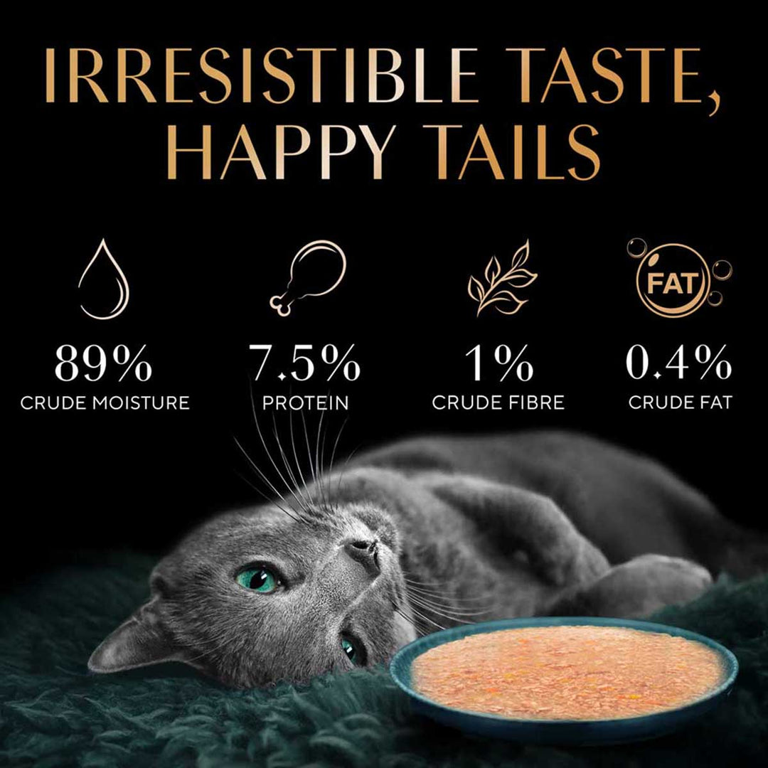 Sheba Rich Premium Tuna Pumpkin & Carrot In Gravy Fine Wet Cat Food - All Breed Adult (+1 Year) - 70g