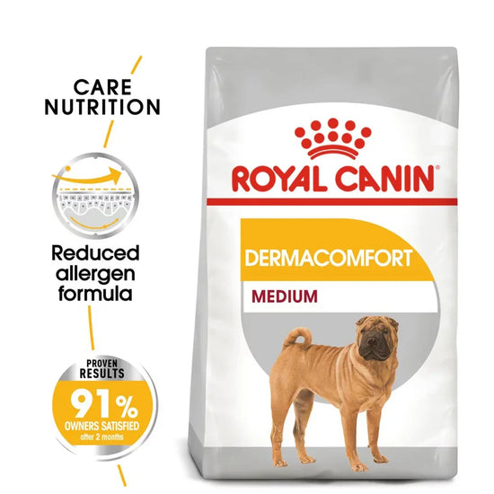 Royal Canin Medium Dermacomfort Adult Dog Dry Food - 3kg - Zigly
