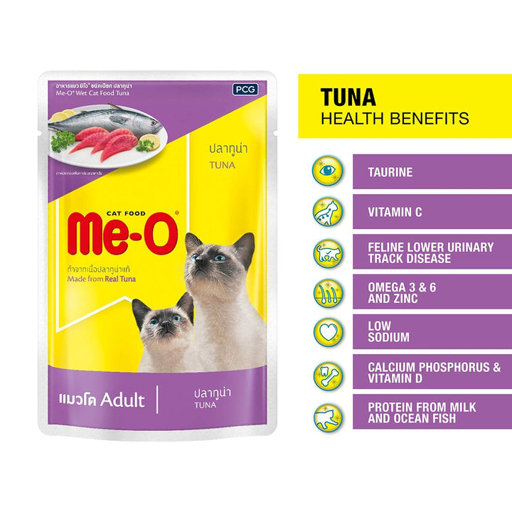 Me-O Tuna Wet Cat Food - All Breed All life stages- 80g