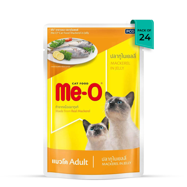 Me-O Mackeral In Jelly Wet Cat Food - All Breed Adult - 80g