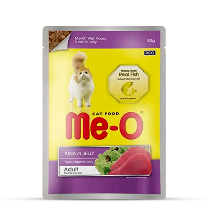 Me-O Tuna In Jelly Wet Cat Food - All Breed Adult - 80g