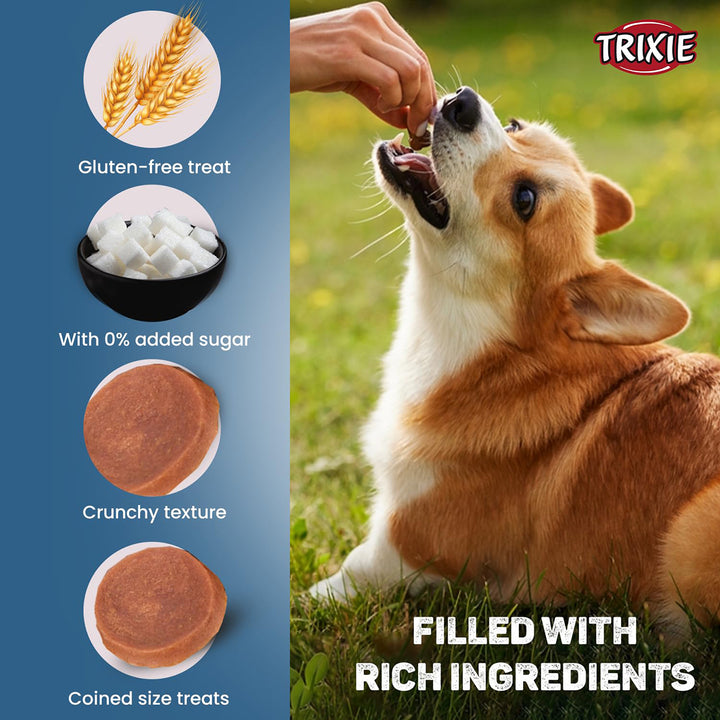 Trixie Premio Duck Coins Dog Treat - 80g