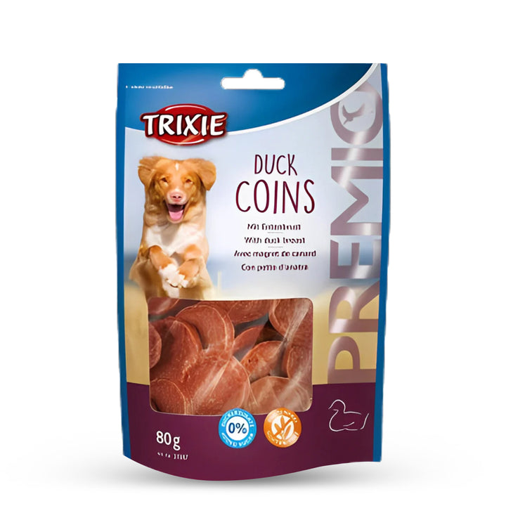 Trixie Premio Duck Coins Dog Treat - 80g