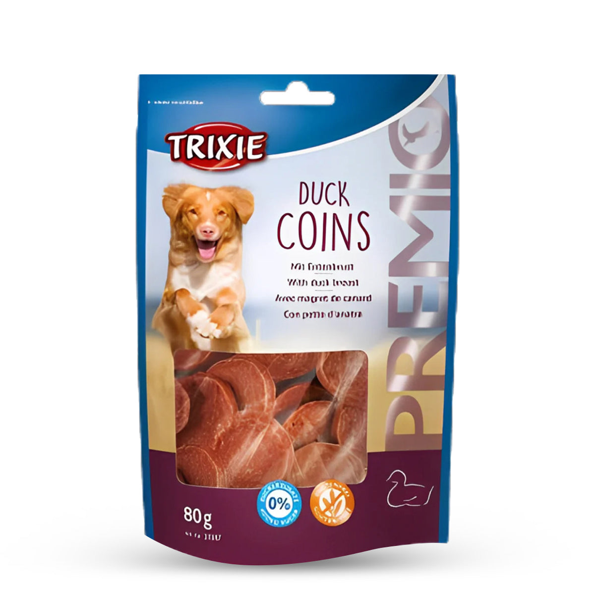 Trixie Premio Duck Coins Dog Treat - 80g