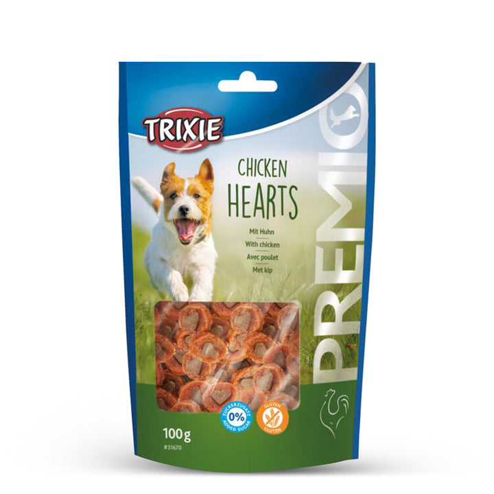 Trixie Premio Chicken Hearts Dog Treat - 100g