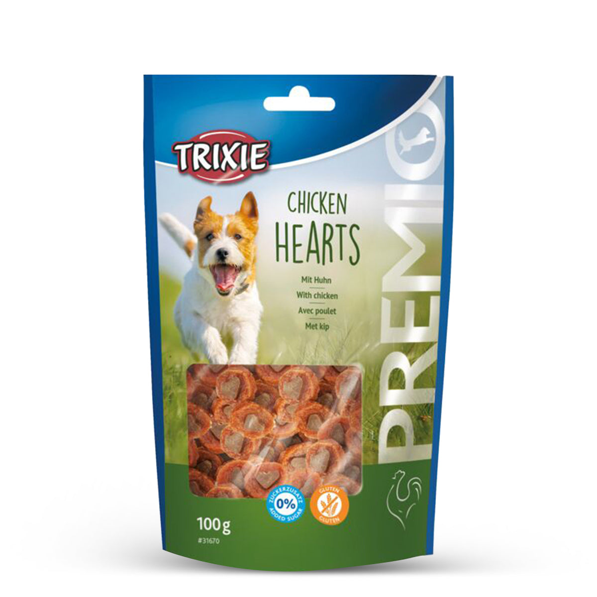 Trixie Premio Chicken Hearts Dog Treat - 100g