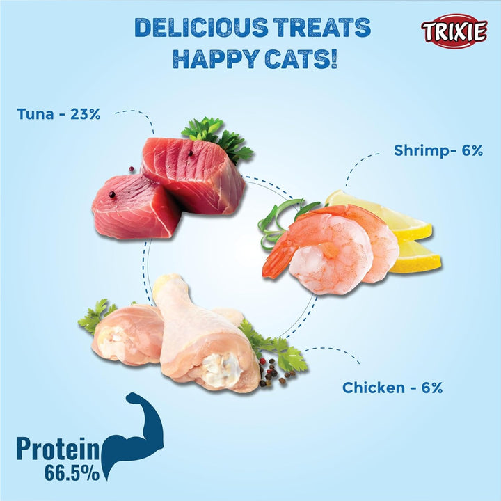 Trixie Creamy Snack With Shrimp Cat Treat - 5 × 14g