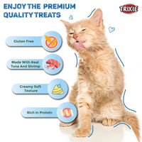 Trixie Creamy Snack With Shrimp Cat Treat - 5 × 14g