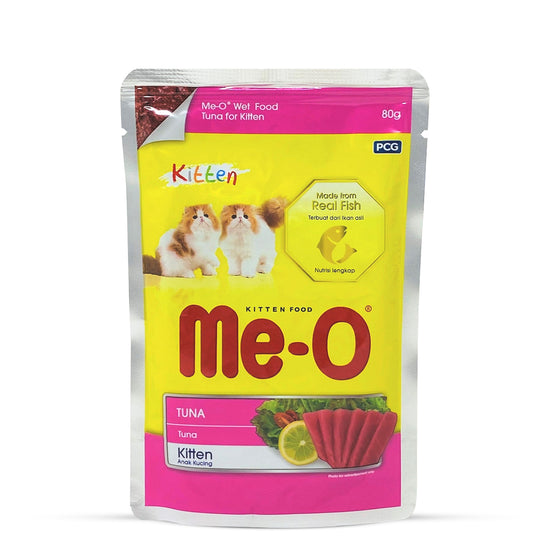 Me-O Tuna In Jelly Wet Kitten Food - 80 gm - Zigly