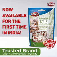 Trixie Premio Fish Chicken Rolls Cat Treat - 50g