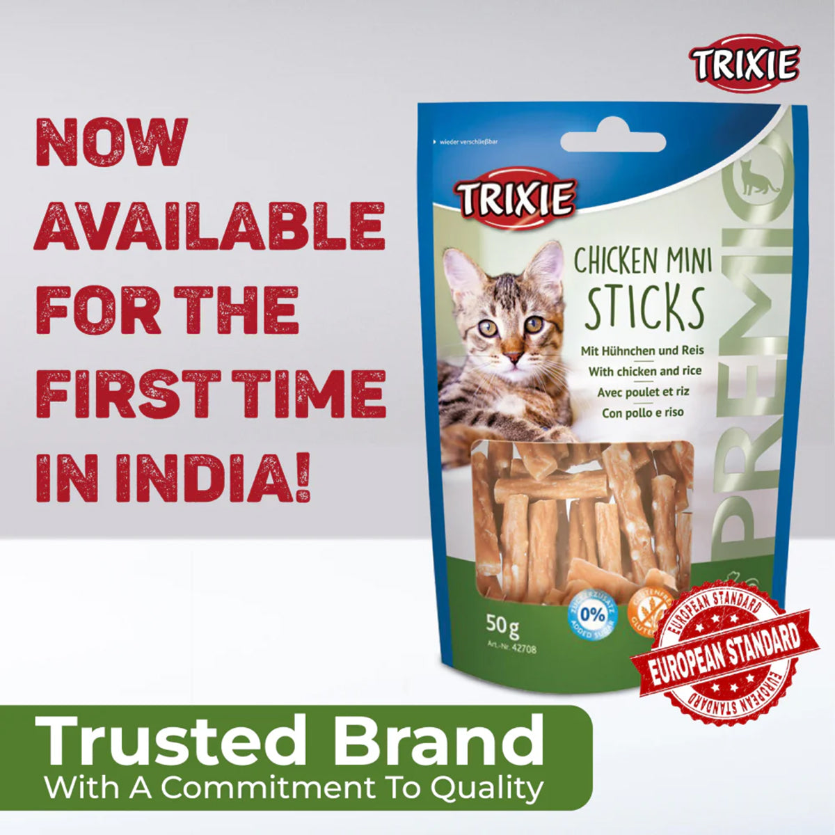 Trixie Premio Chicken Mini Sticks Cat Treat - 50g