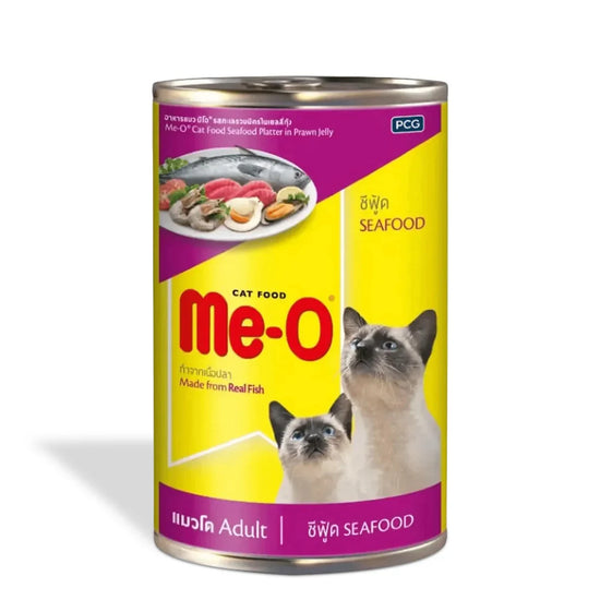 Me-O Seafood Flavour Canned Wet Cat Food - All Breed Adult - 400g - Zigly