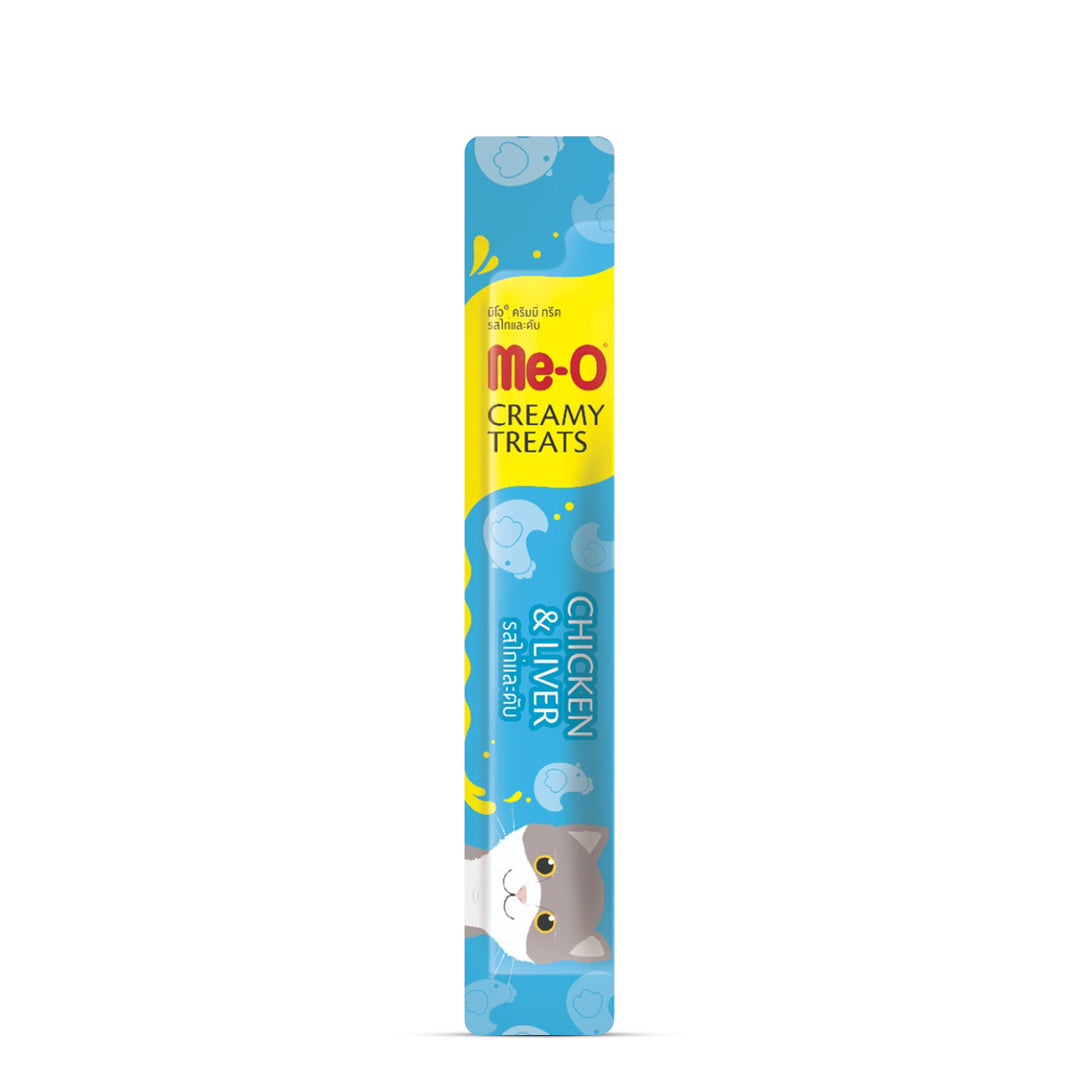Me-O Chicken & Liver Creamy Cat Treat - 15g (Pack Of 4)