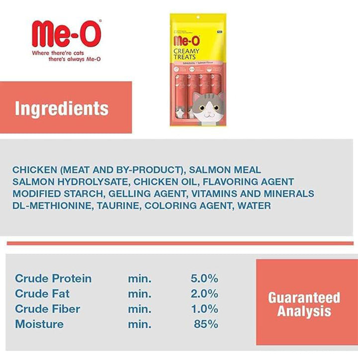 Me-O Salmon Flavor Creamy Cat Treat - 60g