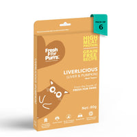 Fresh For Purr Liverlicious ( Pumpkin ) Cat Food Topper - All Breed Adult - 80g