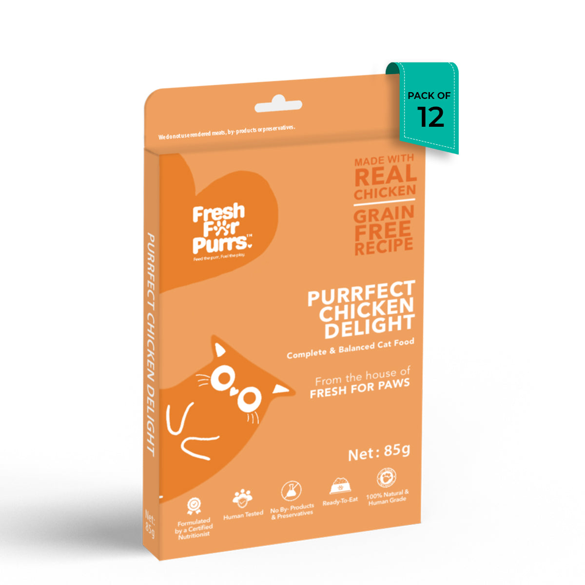 Fresh For Purr Purrfect Chicken Delight Wet Cat Food - 85g