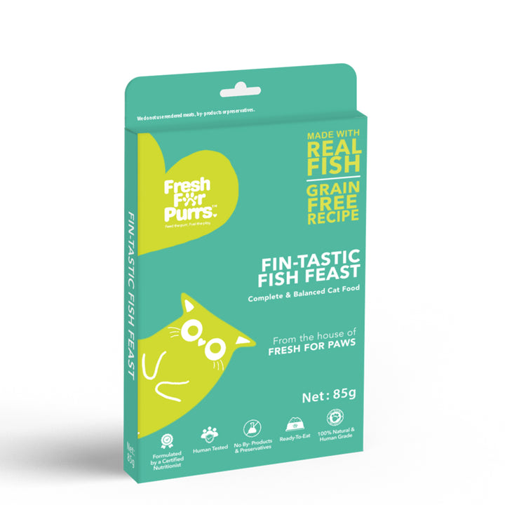 Fresh For Purr Fin-Tastic Fish Feast Wet Cat Food - 85g
