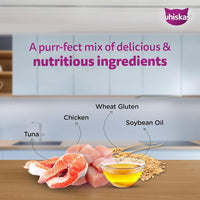 Whiskas Tasty Mix Chicken Tuna with Sweet Potato Kitten Wet Cat Food - 70g