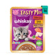 Whiskas Tasty Mix Seafood Cocktail Carrot Gravy Kitten Wet Cat Food - 70g