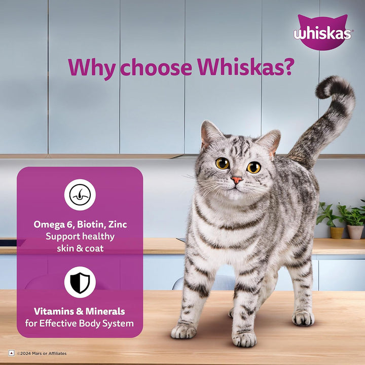 Whiskas Tuna & White Fish Flavour Adult (1+ Years) Wet Cat Food - 70g