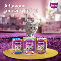 Whiskas Tuna & White Fish Flavour Adult (1+ Years) Wet Cat Food - 70g