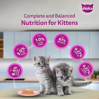 Whiskas Junior Mackerel Flavour Kitten (2-12 Months) Wet Cat Food - 70g