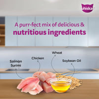 Whiskas Chicken with Salmon in Jelly Kitten (2-12 Months) Wet Cat Food - 70g - Zigly