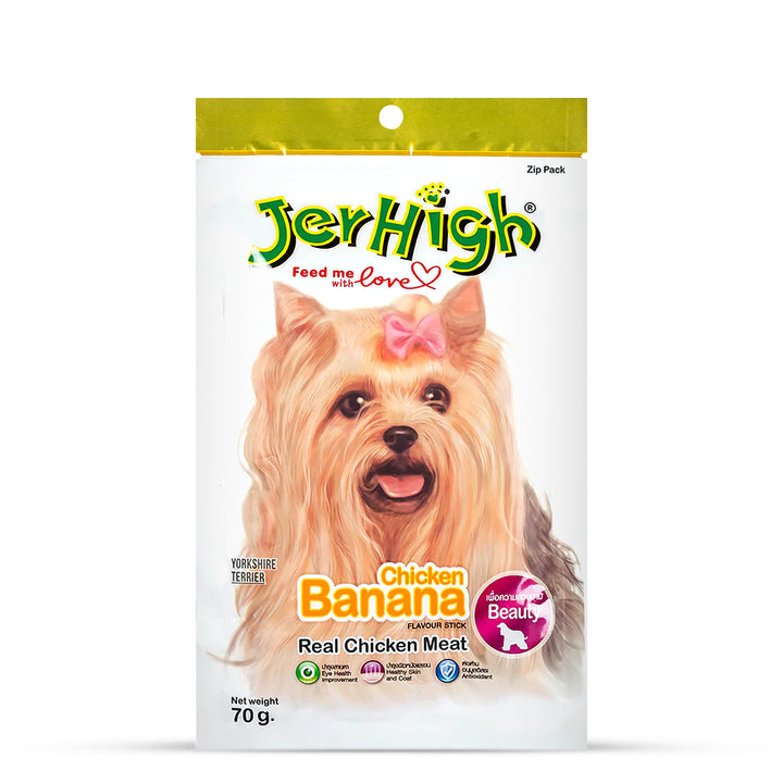 JerHigh Banana Dog Meaty Treat - 70g