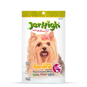 JerHigh Banana Dog Meaty Treat - 70g