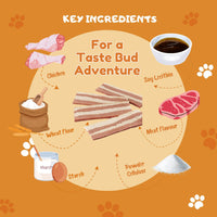 JerHigh Chicken Bacon Dog Meaty Treat - 70g