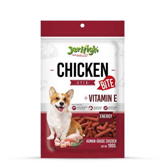 JerHigh Stix Bite Dog Meaty Treat - 100g