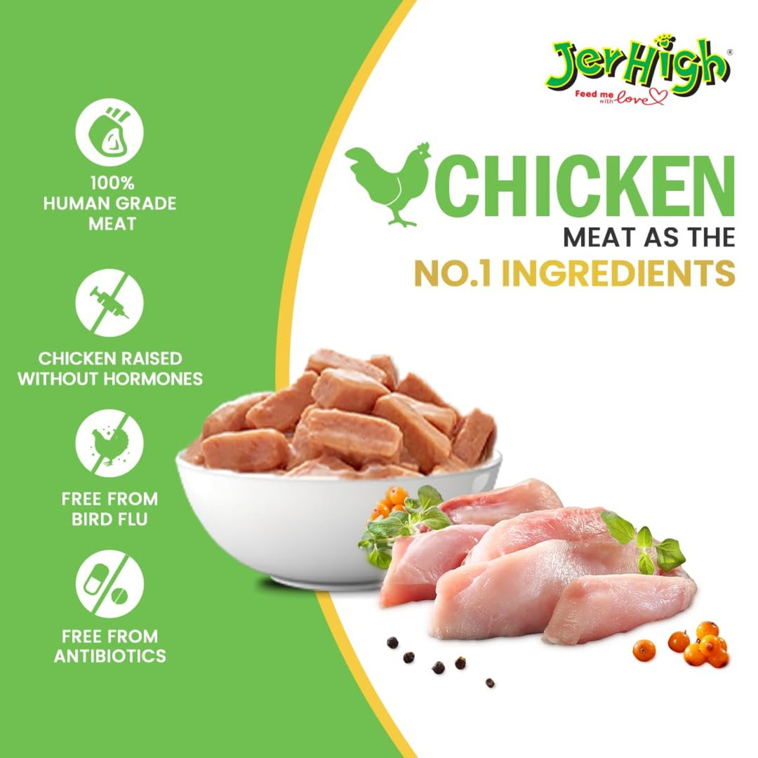 JerHigh Grilled Chicken In Gravy Adult Wet Dog Food - 120g