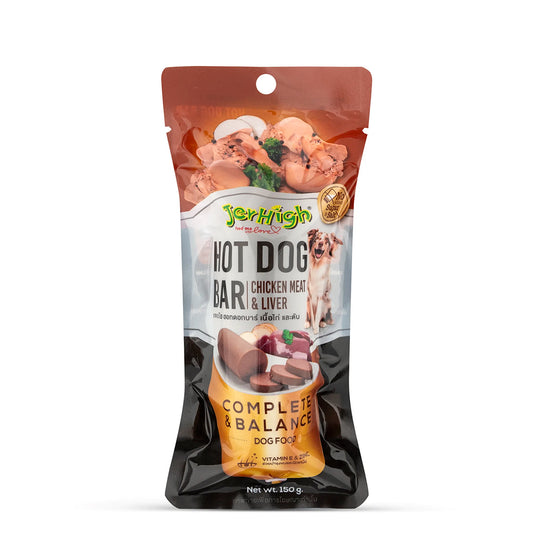 JerHigh Hotdog-Bar Liver Dog Meaty Treat - 150g
