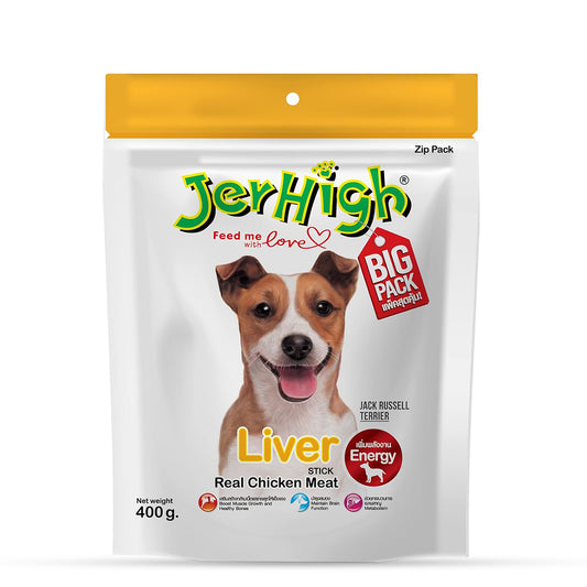 JerHigh Liver Sticks Dog Meaty Treat - 400g