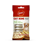 Gnawlers Oat Bone No Meat Oat Formulated 7-in-1 Medium Dog Dental Treat  60g - Zigly