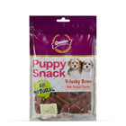 Gnawlers Puppy Snack V Lucky Bone Chicken Flavor Puppy Treat - 270g - Zigly
