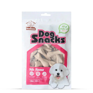 Gnawlers Howbone Dog Snack Mini 30-in-1 Milk Dog Treat  270g - Zigly