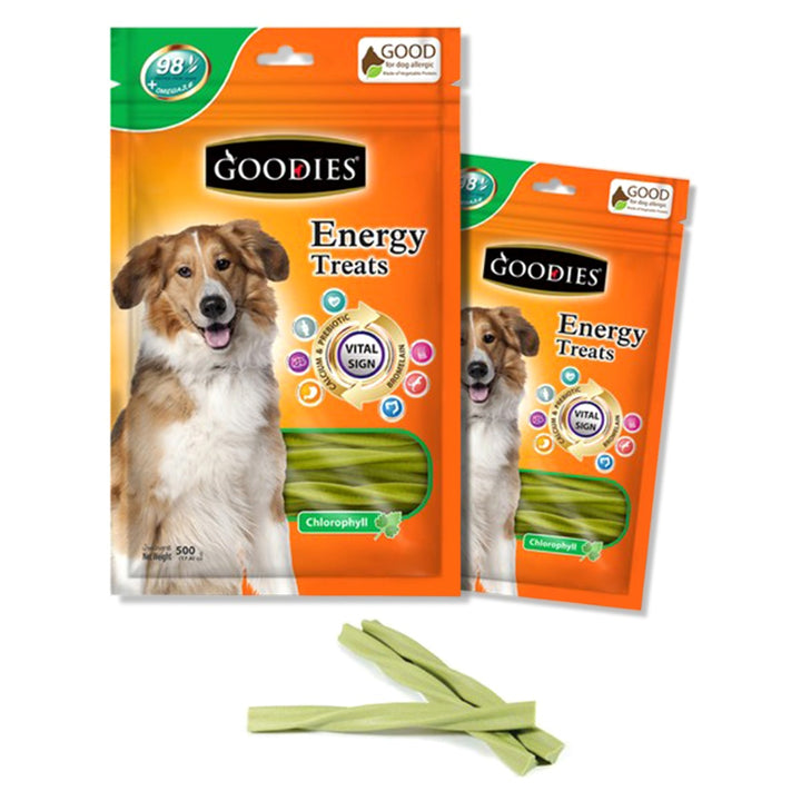 Goodies Energy Treats Chlorophyll Flavour Dog Dental Treat - 500g