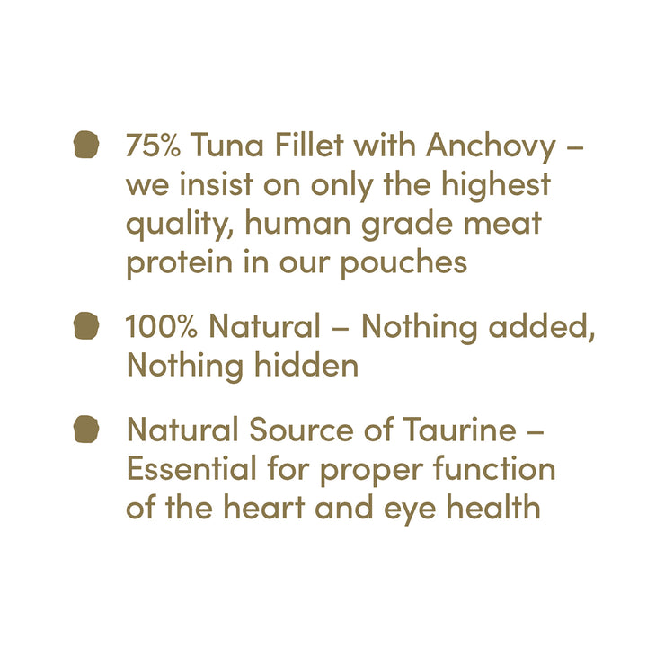 Applaws Tuna Fillet with Whole Anchovy & Seaweed Wet Cat Food - All Breeds Adult - 70g (Pack Of 12)