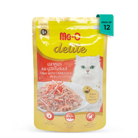 Me-O Delite Tuna with Crab Sticks in Jelly Wet Cat Food - All Breed Adult - (70g x 12 Pouches)