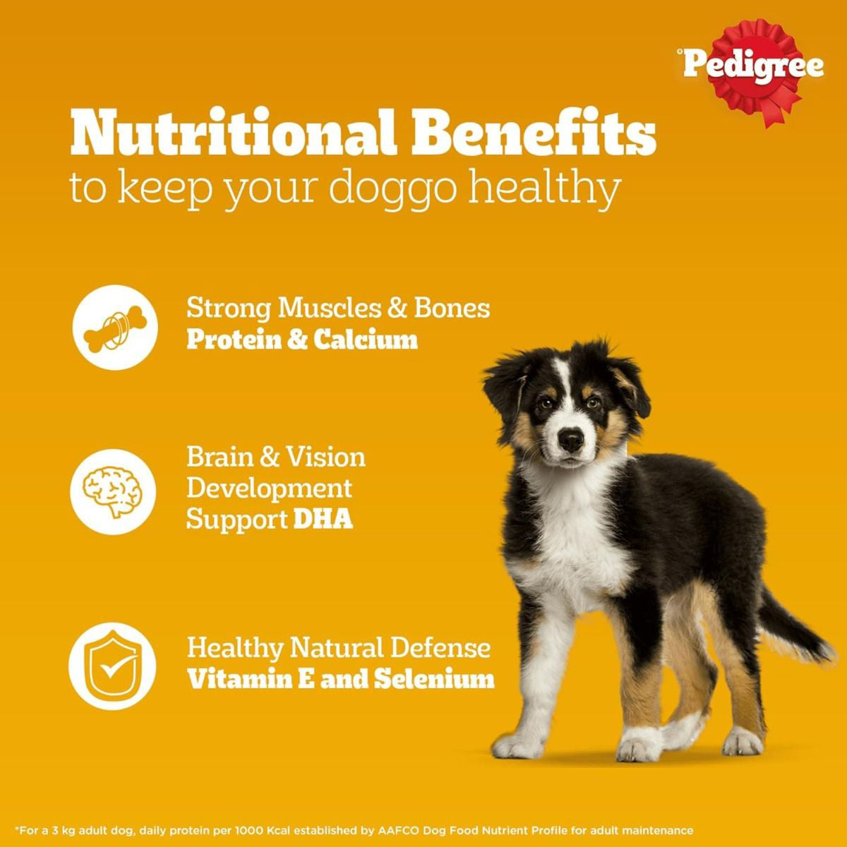 Pedigree Lamb Flavour Chunks in Gravy Puppy Wet Dog Food - 130g