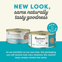 Applaws Wet Cat Food for Kittens - Tuna in Jelly (70g x 12 Cans)