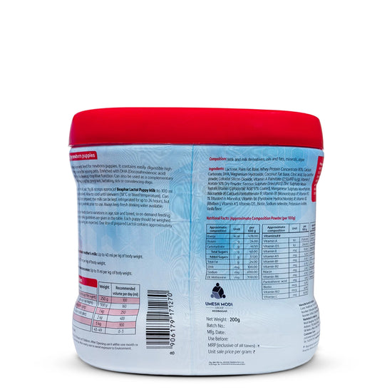 Beaphar Lactol (Milk Replacer) for Newborn & Weaning Puppies (200g)