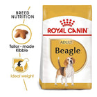 Royal Canin Beagle Adult dry dog food packaging available at zigly