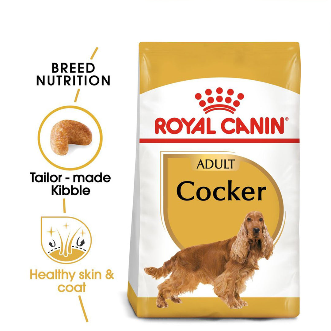 Royal Canin Cocker Adult Dry Dog Food - 3kg