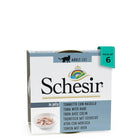 Schesir adult cat food pack of 6 tuna with hake in jelly cans, zigly